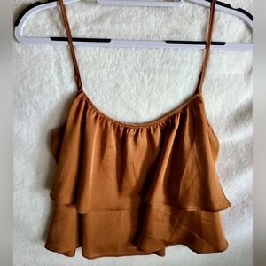 ROW A Tiered Cropped Cami 🧡 EUC!